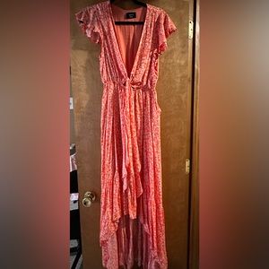 Flowy coral summer High-Low dress from Vici